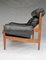 Mid-Century Leather Lounge Armchair by Eric Merthen for Ire Möbler, 1960s, Sweden 3