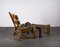 Brutalist Chair and Stool in Oak by Dittmann & Co., 1960s, Set of 2, Image 7