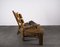Brutalist Chair and Stool in Oak by Dittmann & Co., 1960s, Set of 2, Image 6