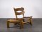 Brutalist Chair and Stool in Oak by Dittmann & Co., 1960s, Set of 2, Image 2