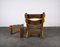 Brutalist Chair and Stool in Oak by Dittmann & Co., 1960s, Set of 2, Image 12