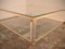 Square Two Tiered Acrylic Glass and Brass Coffee Table by Pierre Vandel, 1970s 4