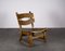 Brutalist Chair in Oak by Dittmann & Co fort Awa Radbound, 1960s 4