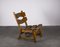 Brutalist Chair in Oak by Dittmann & Co fort Awa Radbound, 1960s 5