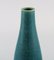 Vase aus glasierter türkiser Keramik von Gunnar Nylund für Rörstrand 3