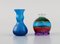Miniatur Vasen aus Kunstglas, 20. Jh., 5er Set 4