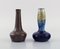 Belgian Miniature Vases in Glazed Ceramic, Mid-20th Century, Set of 5 6