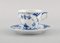 Blue Fluted Half Lace Coffee Cups with Saucers from Royal Copenhagen, Set of 12 2