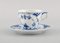 Blue Fluted Half Lace Coffee Cups with Saucers from Royal Copenhagen, Set of 12, Image 2