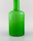 Große Vasenflasche aus hellgrünem Kunstglas von Otto Brauer für Holmegaard 3