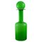 Large Vase Bottle in Light Green Art Glass by Otto Brauer for Holmegaard 1