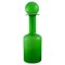 Large Vase Bottle in Light Green Art Glass by Otto Brauer for Holmegaard, Image 1