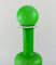 Große Vasenflasche aus hellgrünem Kunstglas von Otto Brauer für Holmegaard 2