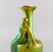 Jugendstil Zsolnay Vase aus glasierter Keramik mit Sitzender Frau 4