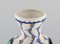 Large Art Deco Vase in Glazed Ceramic with Birds from Boch Freres Keramis, Belgium 5