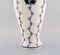 Large Art Deco Vase in Glazed Ceramic with Birds from Boch Freres Keramis, Belgium 4