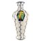 Large Art Deco Vase in Glazed Ceramic with Birds from Boch Freres Keramis, Belgium, Image 1