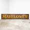 Enseigne Mayflower Antique en Bois Peint à la Main 1