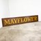 Antique Hand-Painted Wooden Mayflower Shop Sign 2