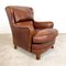 Vintage Hand-Colored Sheep Leather Armchair 1