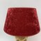 Empire Style Ceramic Table Lamp with Golden Details, 1970s 4