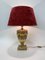 Empire Style Ceramic Table Lamp with Golden Details, 1970s, Image 6