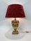 Empire Tischlampe aus Keramik mit goldenen Details, 1970er 6