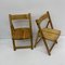 Pinewood Folding Chairs, 1970s, Set of 2 9