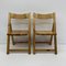 Pinewood Folding Chairs, 1970s, Set of 2 10