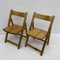 Pinewood Folding Chairs, 1970s, Set of 2 2