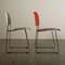 Sedie in acciaio e metallo di David Rowland per GF Furniture, set di 3, Immagine 3
