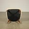 Vintage Italan Armchair in Wood & Velvet, Image 8