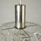 Italienische Vintage Deckenlampe aus Metall & Glas 6