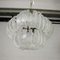 Vintage Italian Metal & Glass Ceiling Lamp 7