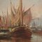 S. Ronzoni, Port View, Oil on Canvas, Framed 3