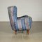Armchairs in Fabric, Italy, 1950s, Set of 2, Image 9