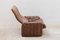 Brown Leather Patchwork Lounge Chair from de Sede, 1970s 5