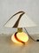 Lampada da tavolo vintage in vetro di Murano bicolore, Immagine 3