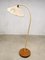 Vintage Swedish Organic Cord Good Luck Floor Arc Lamp 1
