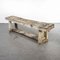 19th Century French Weathered Oak Low Workbench 1