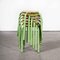 French Stacking School Stools, 1960s, Set of 6, Image 5