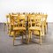 Sedie da pranzo in legno curvato, Francia, anni '50, set di 24, Immagine 7