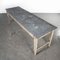 Longue Table Console d'Atelier Rectangulaire avec Plateau en Zinc, France, 1950s 6