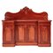 Antikes viktorianisches Sideboard aus geschnitztem Mahagoni 1