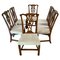 Antique George III Oak Chippendale Dining Chairs, Set of 6 1
