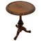 Antique Victorian Carved Walnut Circular Lamp Table, Image 1