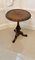Antique Victorian Carved Walnut Circular Lamp Table 6