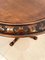 Antique Victorian Carved Walnut Circular Lamp Table 13