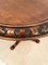 Antique Victorian Carved Walnut Circular Lamp Table, Image 13