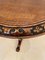 Antique Victorian Carved Walnut Circular Lamp Table 2